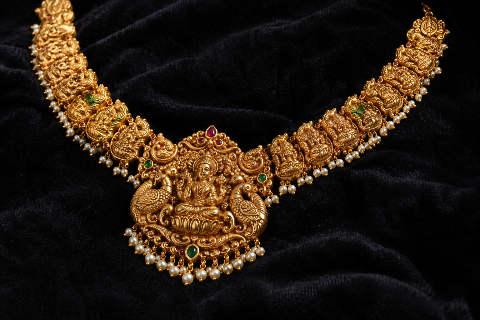 Temple jewellery detail